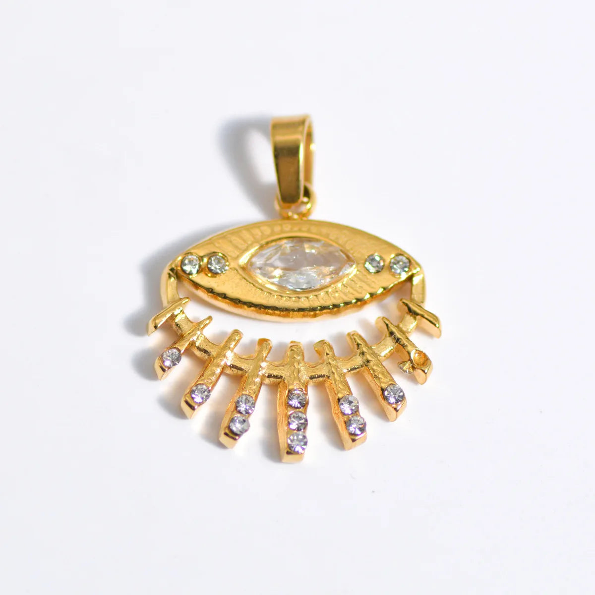 Stainless Steel Natural Stone & Oil Drop Pendants, DIY Jewelry Making Accessories