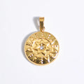 Stainless Steel Natural Stone & Oil Drop Pendants, DIY Jewelry Making Accessories