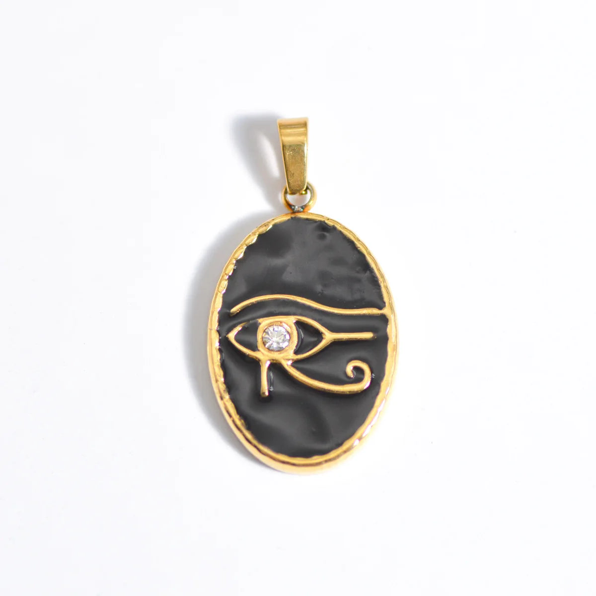 Stainless Steel Natural Stone & Oil Drop Pendants, DIY Jewelry Making Accessories