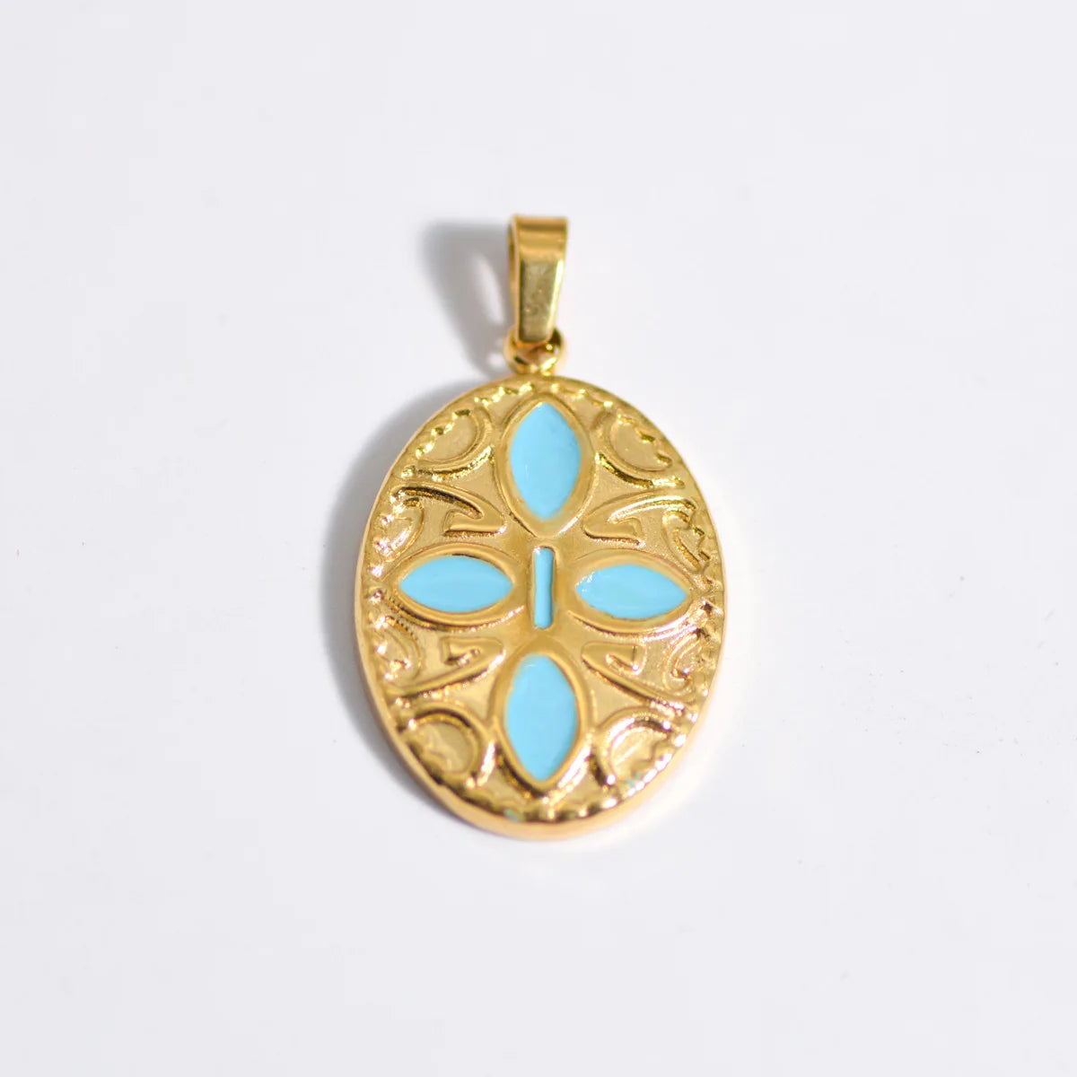 Stainless Steel Natural Stone & Oil Drop Pendants, DIY Jewelry Making Accessories