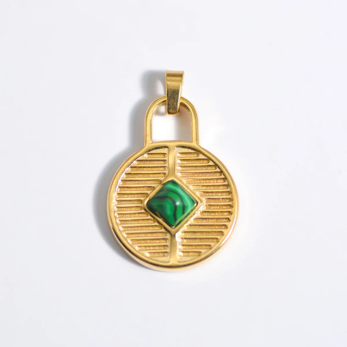 Stainless Steel Natural Stone & Oil Drop Pendants, DIY Jewelry Making Accessories