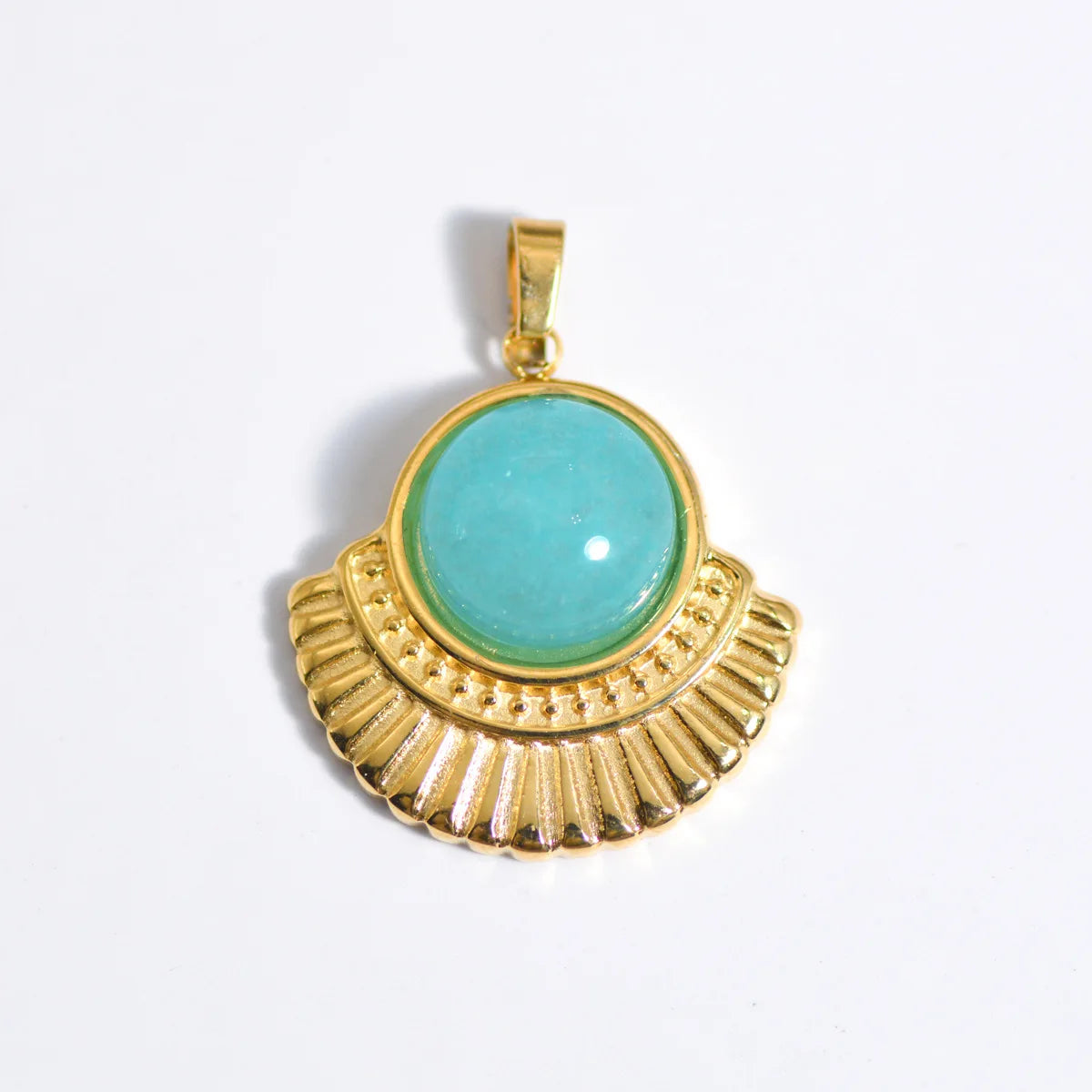 Stainless Steel Natural Stone & Oil Drop Pendants, DIY Jewelry Making Accessories